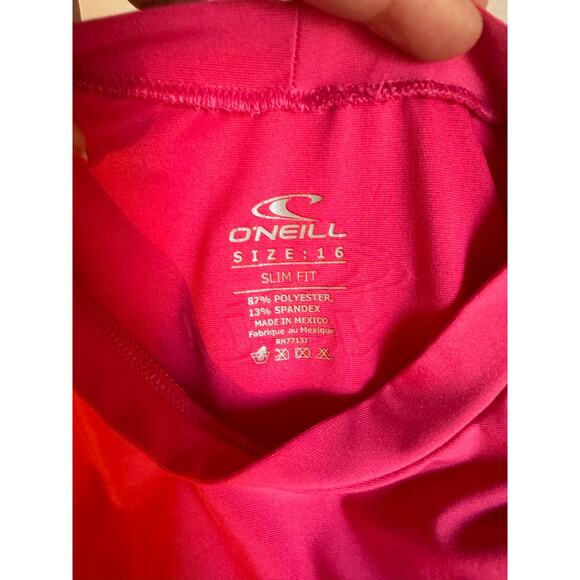 O’Neill Pink Long Sleeve Swimtop SPF 50+ Size 16 - Picture 5 of 6